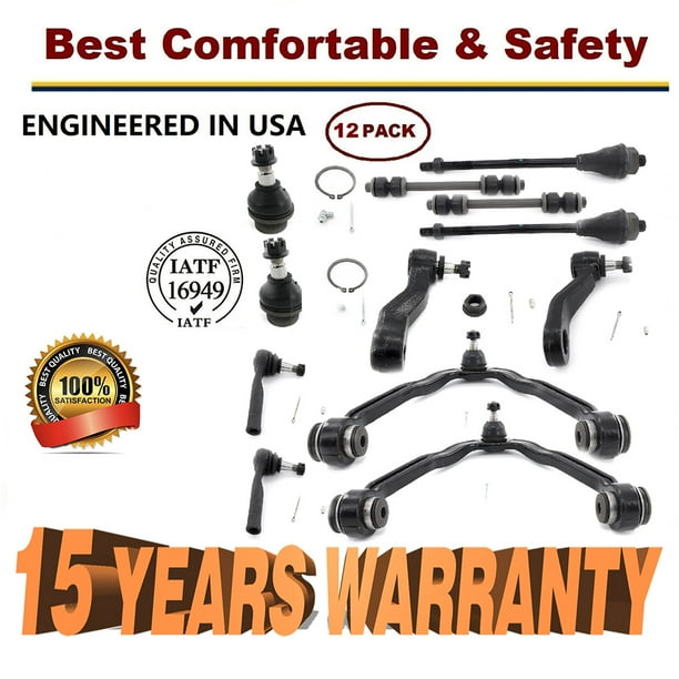 Front Upper Control Arm Lower Ball Joint Tie rod Pittman Idler Arm 6 Lug Front Upper Control Arm Lower Ball Joint Tie rod Pittman Idler Arm 6 Lug